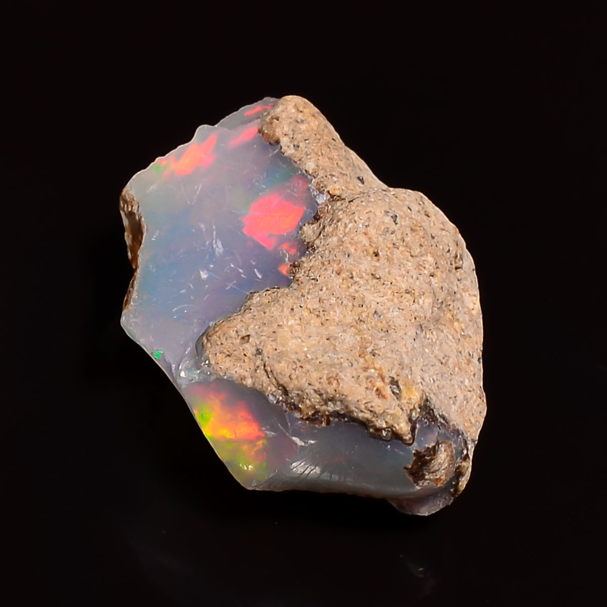 Terrific Top Grade Quality 100% Natural Welo Fire Ethiopian Opal Fancy Rough Loose Gemstone For Making Jewelry 15X12X8 MM 05.00 Cts. KR24-73 Sunkarton