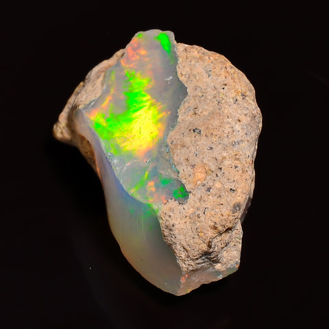 Unique Top Grade Quality 100% Natural Welo Fire Ethiopian Opal Fancy Rough Loose Gemstone For Making Jewelry 14X10X8 MM 04.00 Cts. KR24-74 Sunkarton