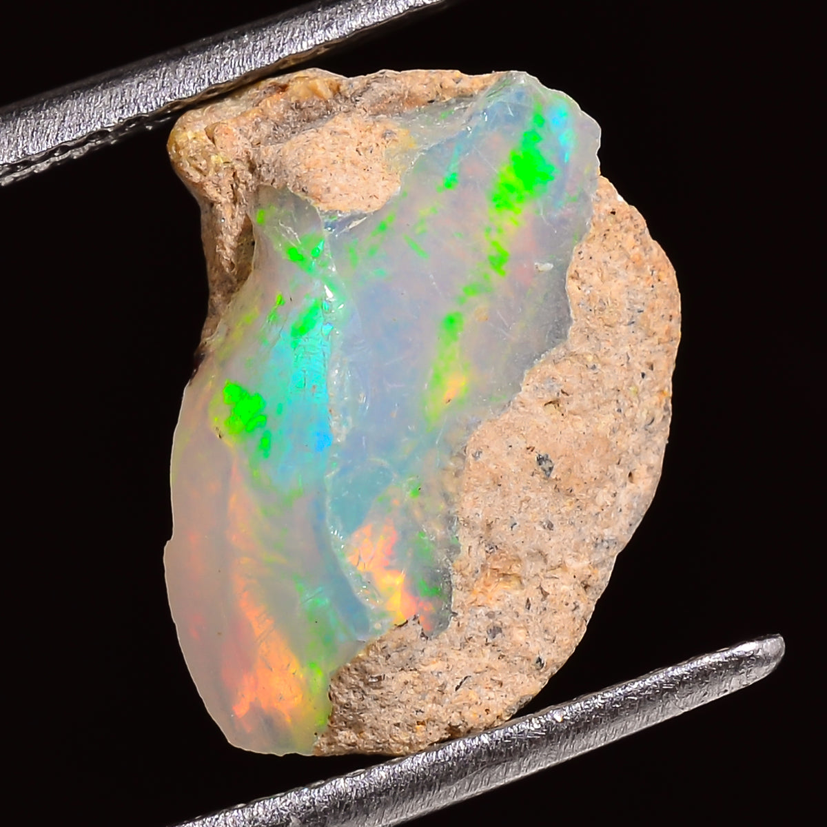 Unique Top Grade Quality 100% Natural Welo Fire Ethiopian Opal Fancy Rough Loose Gemstone For Making Jewelry 14X10X8 MM 04.00 Cts. KR24-74 Sunkarton