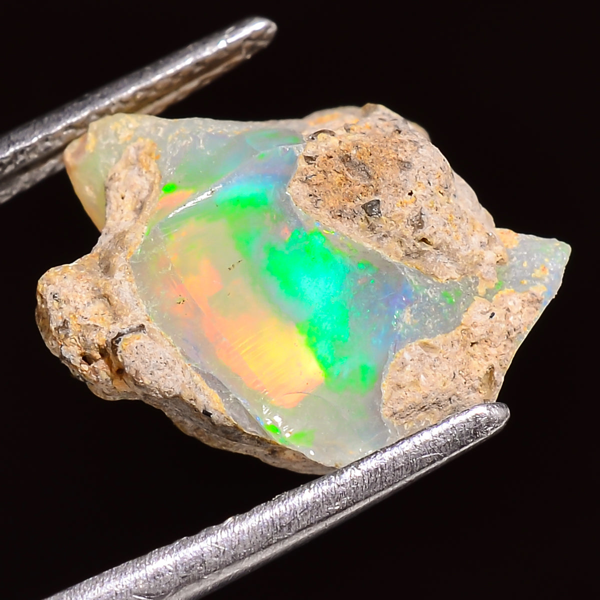 Wonderful Top Grade Quality 100% Natural Welo Fire Ethiopian Opal Rough Loose Gemstone For Making Jewelry 16X15X11 MM 07.00 Cts. KR24-75 Sunkarton