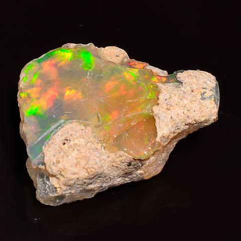 Amazing Top Grade Quality 100% Natural Welo Fire Ethiopian Opal Fancy Rough Loose Gemstone For Making Jewelry 15X12X6 MM 03.50 Cts. KR24-76 Sunkarton