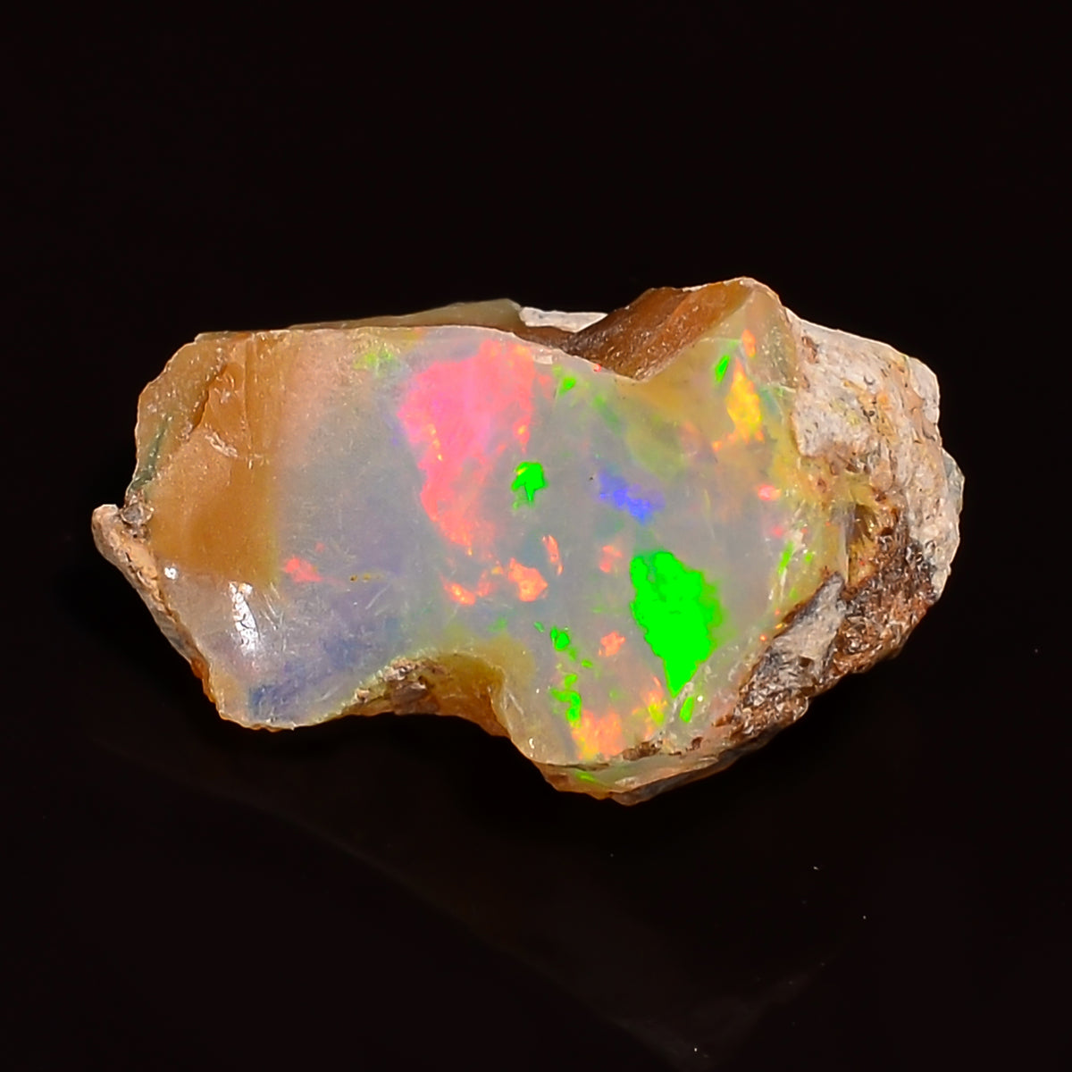 Attractive Top Grade Quality 100% Natural Welo Fire Ethiopian Opal Rough Loose Gemstone For Making Jewelry 15X11X8 MM 04.00 Cts. KR24-77 Sunkarton
