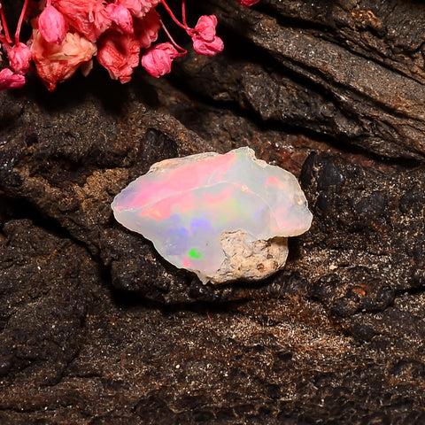 Awesome Top Grade Quality 100% Natural Welo Fire Ethiopian Opal Fancy Rough Loose Gemstone For Making Jewelry 16X11X7 MM 03.50 Cts. KR24-78 Sunkarton