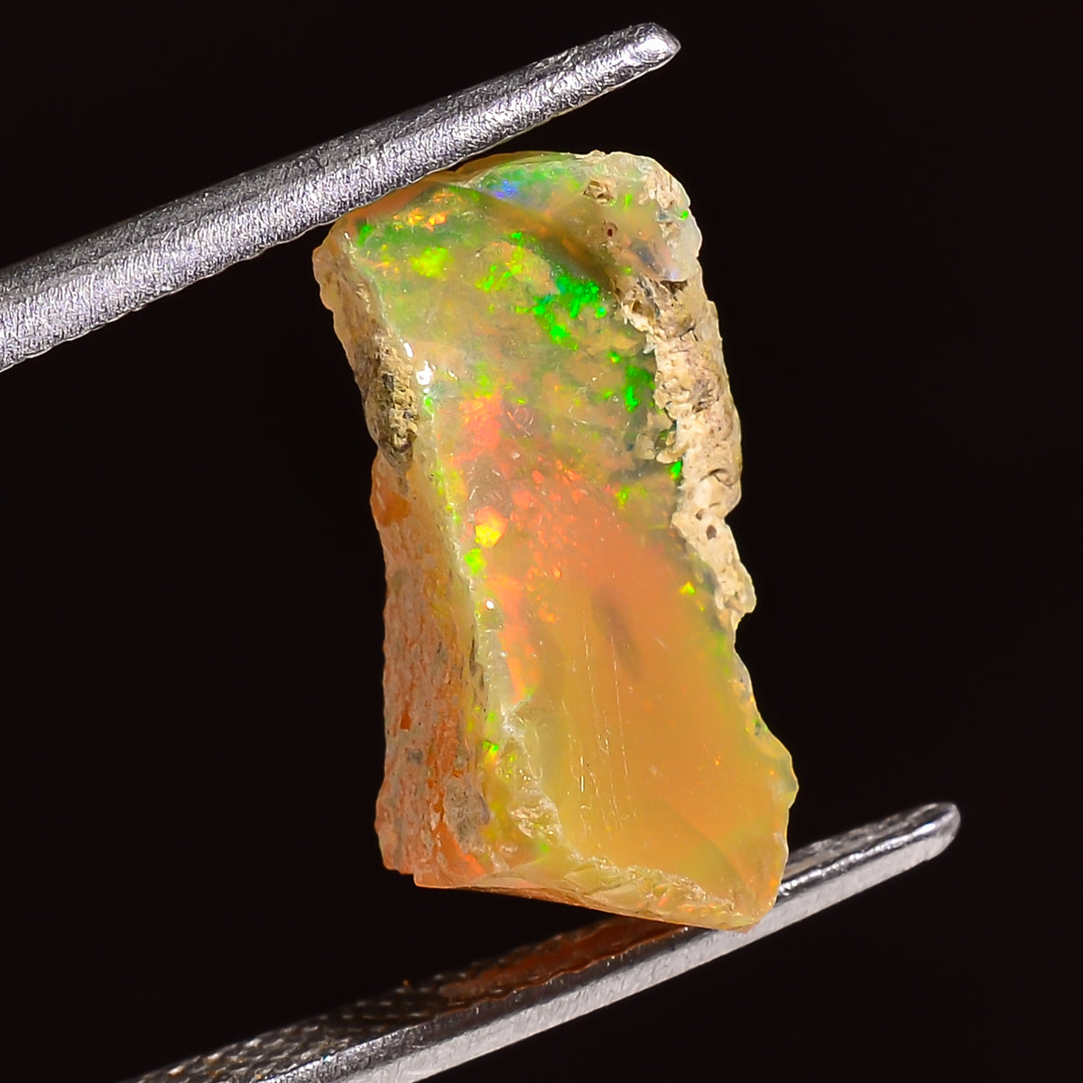Beautiful Top Grade Quality 100% Natural Welo Fire Ethiopian Opal Rough Loose Gemstone For Making Jewelry 16X10X7 MM 04.00 Cts. KR24-79 Sunkarton