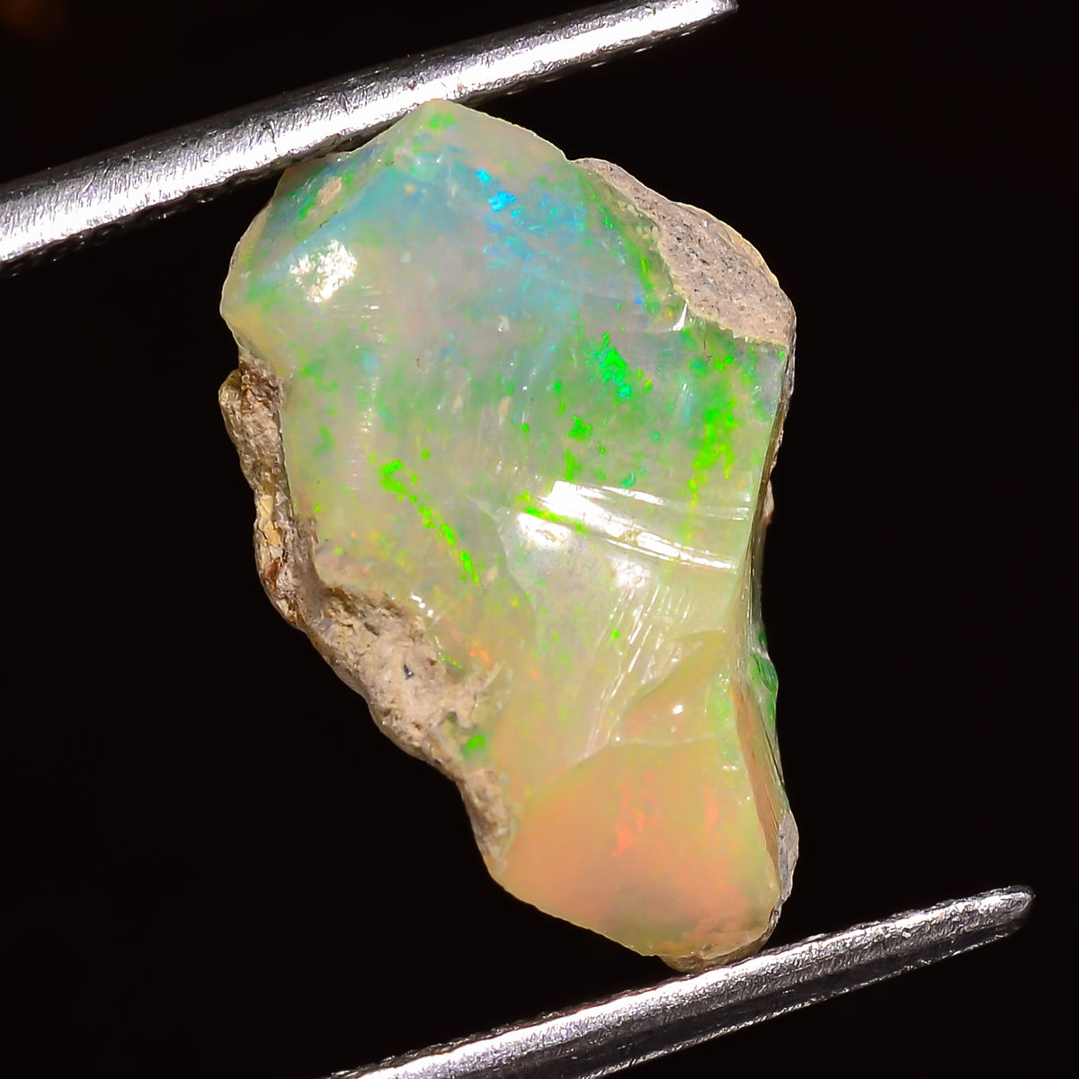 Classic Top Grade Quality 100% Natural Welo Fire Ethiopian Opal Fancy Rough Loose Gemstone For Making Jewelry 15X10X7 MM 04.00 Cts. KR24-80 Sunkarton