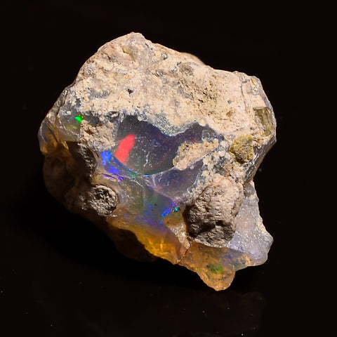 Dazzling Top Grade Quality 100% Natural Welo Fire Ethiopian Opal Rough Loose Gemstone For Making Jewelry 16X11X10 MM 05.50 Cts. KR24-81 Sunkarton
