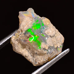 Dazzling Top Grade Quality 100% Natural Welo Fire Ethiopian Opal Rough Loose Gemstone For Making Jewelry 16X11X10 MM 05.50 Cts. KR24-81 Sunkarton