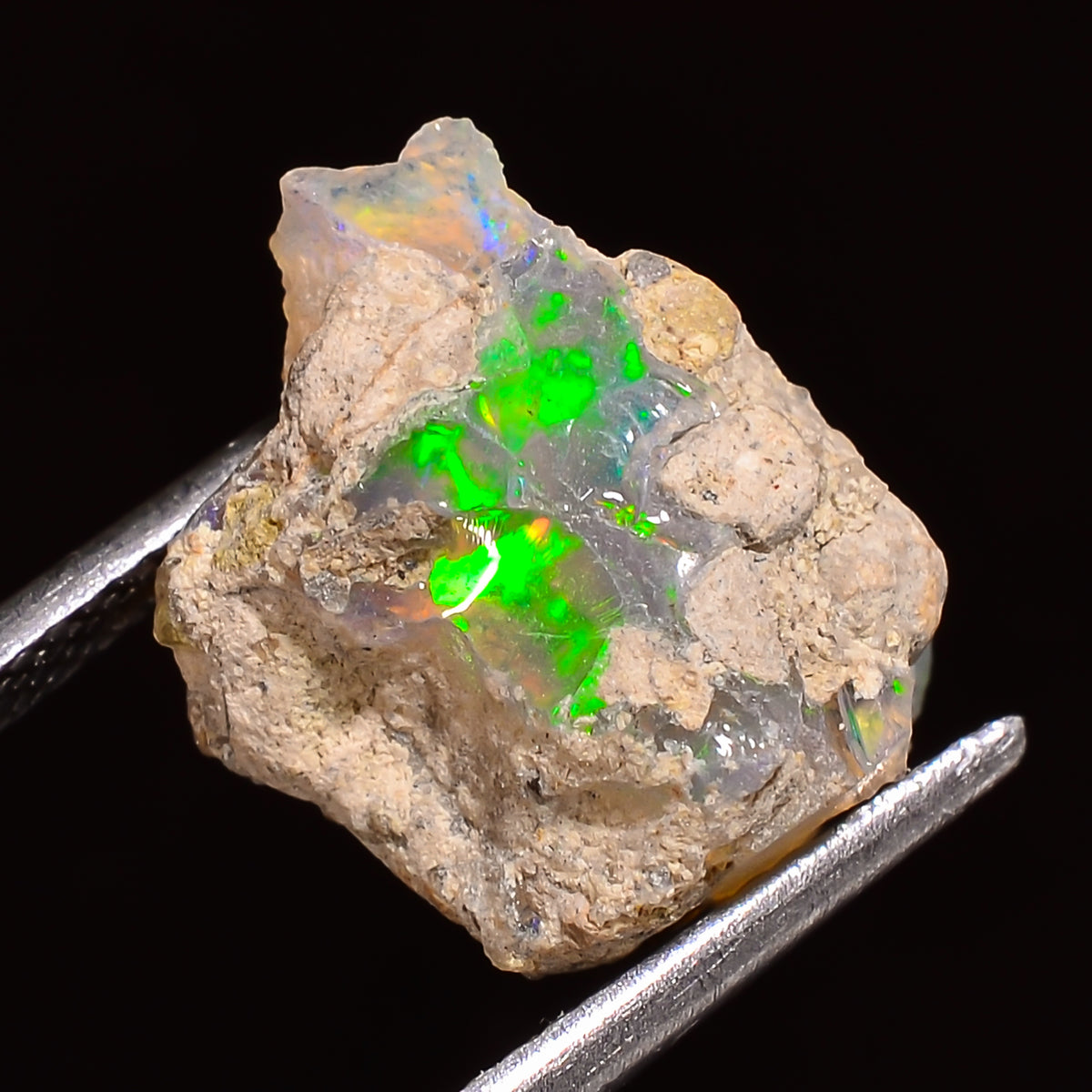 Dazzling Top Grade Quality 100% Natural Welo Fire Ethiopian Opal Rough Loose Gemstone For Making Jewelry 16X11X10 MM 05.50 Cts. KR24-81 Sunkarton