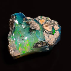 Exclusive Top Grade Quality 100% Natural Welo Fire Ethiopian Opal Rough Loose Gemstone For Making Jewelry 15X11X10 MM 04.50 Cts. KR24-83 Sunkarton