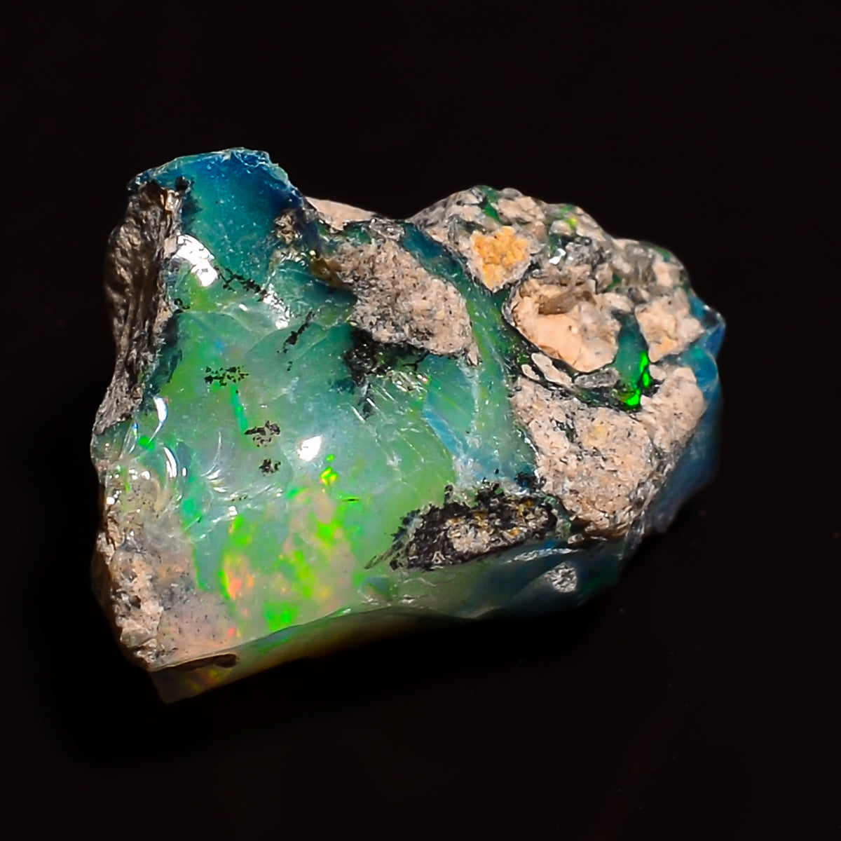 Exclusive Top Grade Quality 100% Natural Welo Fire Ethiopian Opal Rough Loose Gemstone For Making Jewelry 15X11X10 MM 04.50 Cts. KR24-83 Sunkarton