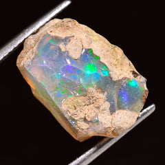 Fantastic Top Grade Quality 100% Natural Welo Fire Ethiopian Opal Rough Loose Gemstone For Making Jewelry 17X12X11 MM 07.50 Cts. KR24-86 Sunkarton