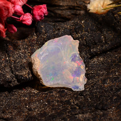 Incredible Top Grade Quality 100% Natural Welo Fire Ethiopian Opal Rough Loose Gemstone For Making Jewelry 14X12X4 MM 01.50 Cts. KR24-89 Sunkarton