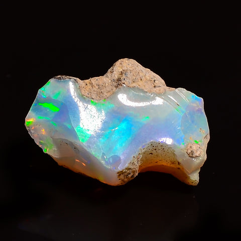 Marvellous Top Grade Quality 100% Natural Welo Fire Ethiopian Opal Rough Loose Gemstone For Making Jewelry 15X10X8 MM 03.50 Cts. KR24-90 Sunkarton