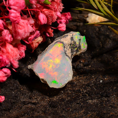 Mind Blowing Top Grade Quality 100% Natural Welo Fire Ethiopian Opal Rough Loose Gemstone For Making Jewelry 20X12X11 MM 07.00 Cts. KR24-91 Sunkarton
