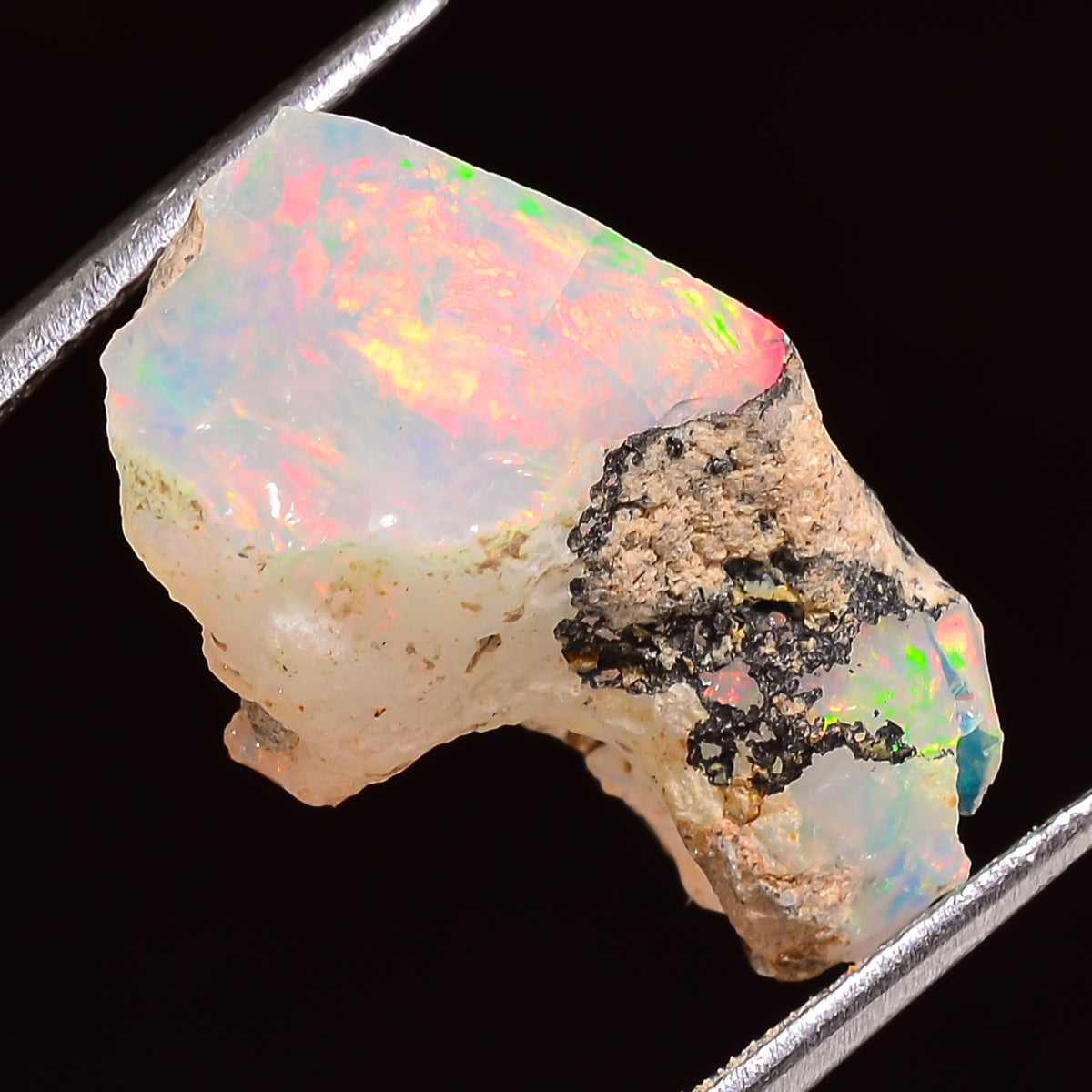 Mind Blowing Top Grade Quality 100% Natural Welo Fire Ethiopian Opal Rough Loose Gemstone For Making Jewelry 20X12X11 MM 07.00 Cts. KR24-91 Sunkarton