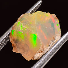 Superb Top Grade Quality 100% Natural Welo Fire Ethiopian Opal Fancy Rough Loose Gemstone For Making Jewelry 11X9X7 MM 02.50 Cts. KR24-94 Sunkarton