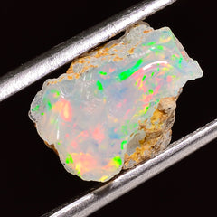 Stunning Top Grade Quality 100% Natural Welo Fire Ethiopian Opal Fancy Rough Loose Gemstone For Making Jewelry 13X9X8 MM 03.00 Cts. KR24-95 Sunkarton
