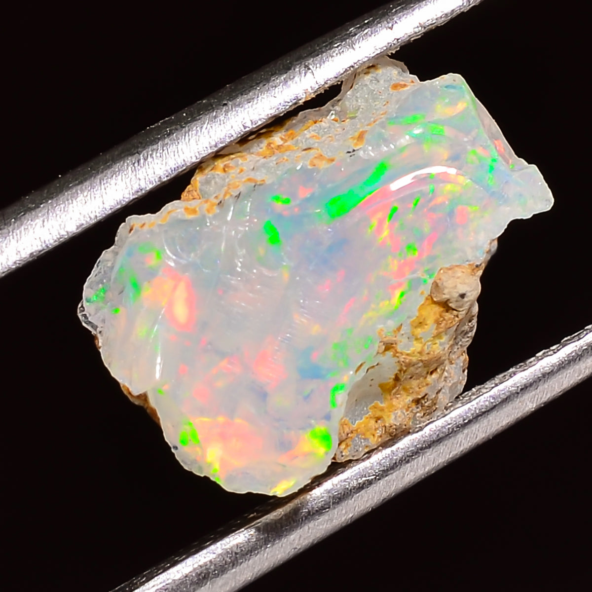 Stunning Top Grade Quality 100% Natural Welo Fire Ethiopian Opal Fancy Rough Loose Gemstone For Making Jewelry 13X9X8 MM 03.00 Cts. KR24-95 Sunkarton