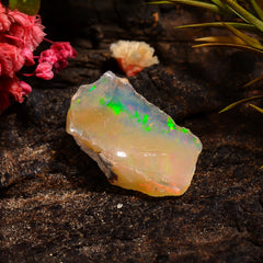 Supreme Top Grade Quality 100% Natural Welo Fire Ethiopian Opal Fancy Rough Loose Gemstone For Making Jewelry 18X11X7 MM 05.50 Cts. KR24-96 Sunkarton
