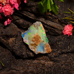 Fabulous Top Grade Quality 100% Natural Welo Fire Ethiopian Opal Rough Loose Gemstone For Making Jewelry 18X12X10 MM 07.00 Cts. KR25-10 Sunkarton