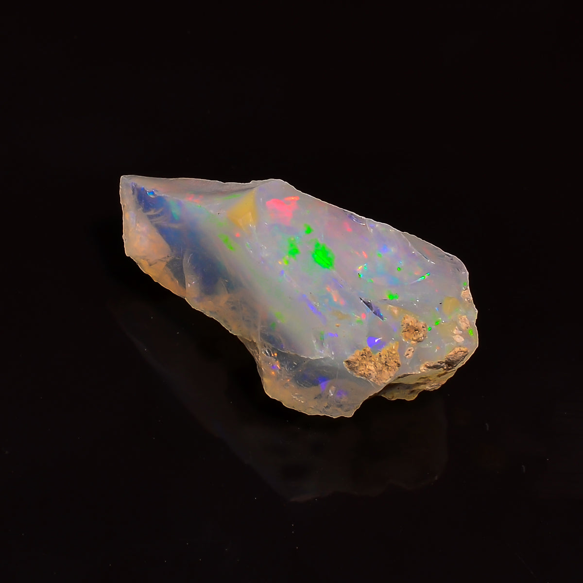 Fantastic Top Grade Quality 100% Natural Welo Fire Ethiopian Opal Rough Loose Gemstone For Making Jewelry 24X11X11 MM 09.50 Cts. KR25-11 Sunkarton