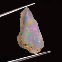 Fantastic Top Grade Quality 100% Natural Welo Fire Ethiopian Opal Rough Loose Gemstone For Making Jewelry 24X11X11 MM 09.50 Cts. KR25-11 Sunkarton