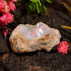 Gorgeous Top Grade Quality 100% Natural Welo Fire Ethiopian Opal Fancy Rough Loose Gemstone For Making Jewelry 27X16X9 MM 14.50 Cts. KR25-12 Sunkarton