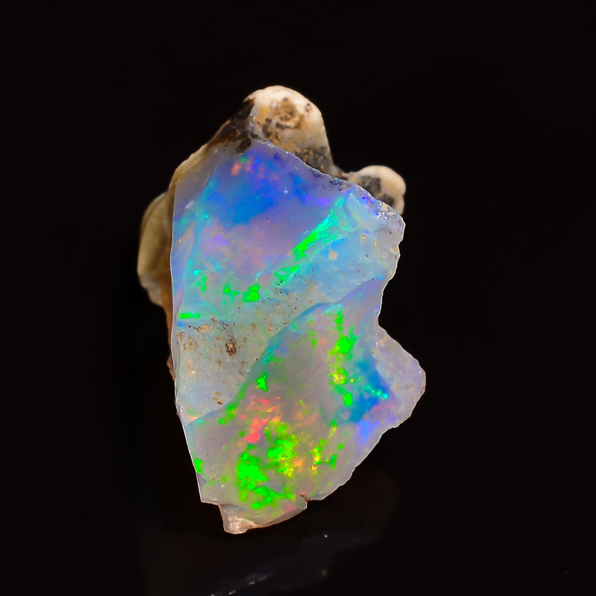 Immaculate Top Grade Quality 100% Natural Welo Fire Ethiopian Opal Rough Loose Gemstone For Making Jewelry 15X9X8 MM 04.00 Cts. KR25-13 Sunkarton