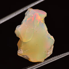 Incredible Top Grade Quality 100% Natural Welo Fire Ethiopian Opal Rough Loose Gemstone For Making Jewelry 21X15X10 MM 09.00 Cts. KR25-14 Sunkarton