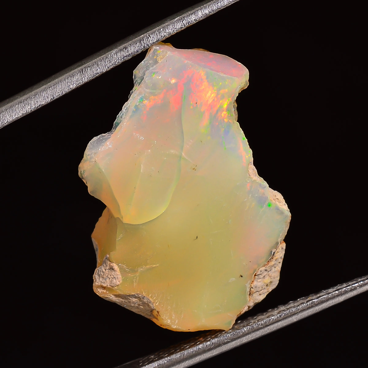 Incredible Top Grade Quality 100% Natural Welo Fire Ethiopian Opal Rough Loose Gemstone For Making Jewelry 21X15X10 MM 09.00 Cts. KR25-14 Sunkarton