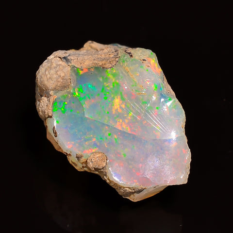 Mind Blowing Top Grade Quality 100% Natural Welo Fire Ethiopian Opal Rough Loose Gemstone For Making Jewelry 20X14X10 MM 09.00 Cts. KR25-16 Sunkarton