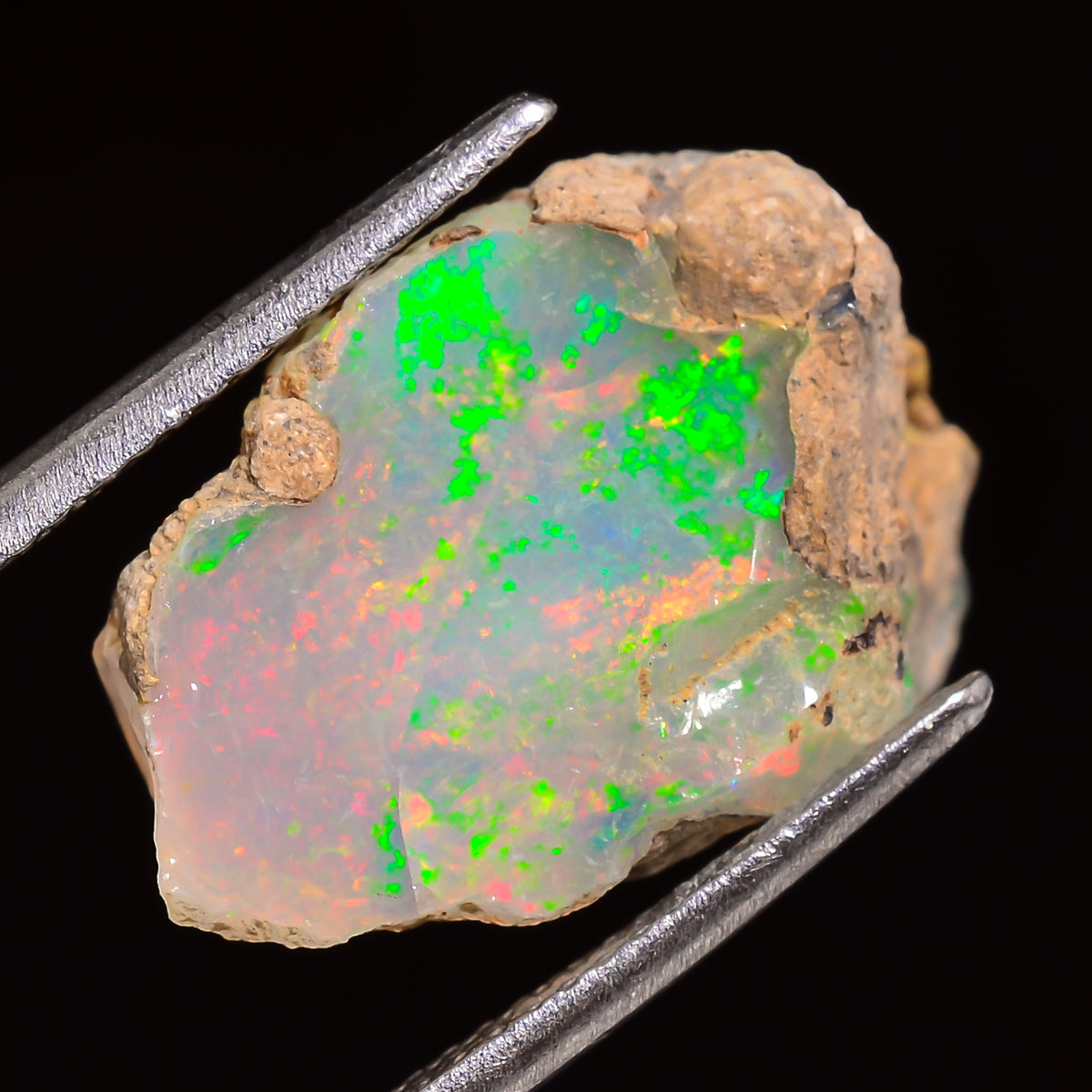 Mind Blowing Top Grade Quality 100% Natural Welo Fire Ethiopian Opal Rough Loose Gemstone For Making Jewelry 20X14X10 MM 09.00 Cts. KR25-16 Sunkarton