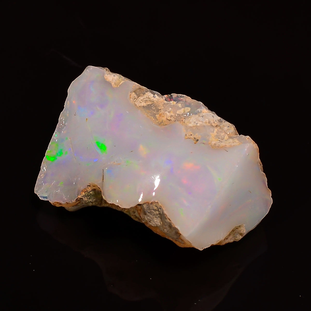 Outstanding Top Grade Quality 100% Natural Welo Fire Ethiopian Opal Rough Loose Gemstone For Making Jewelry 20X12X9 MM 09.50 Cts. KR25-17 Sunkarton