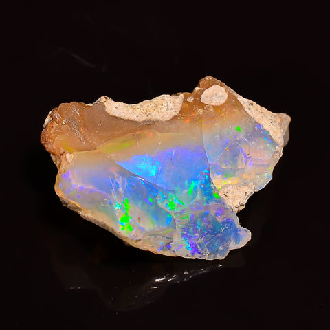 Splendid Top Grade Quality 100% Natural Welo Fire Ethiopian Opal Fancy Rough Loose Gemstone For Making Jewelry 21X13X7 MM 07.00 Cts. KR25-18 Sunkarton