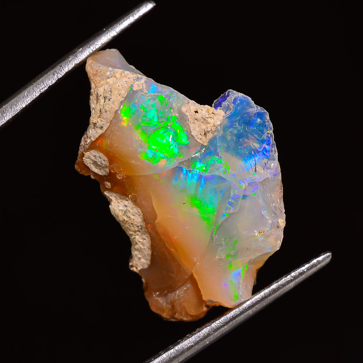 Splendid Top Grade Quality 100% Natural Welo Fire Ethiopian Opal Fancy Rough Loose Gemstone For Making Jewelry 21X13X7 MM 07.00 Cts. KR25-18 Sunkarton