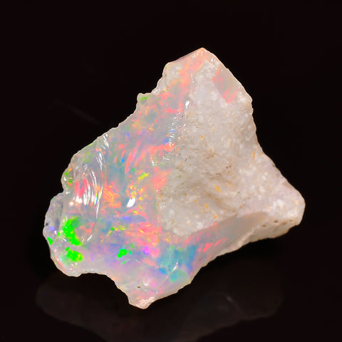 Superb Top Grade Quality 100% Natural Welo Fire Ethiopian Opal Fancy Rough Loose Gemstone For Making Jewelry 15X15X10 MM 06.00 Cts. KR25-19 Sunkarton