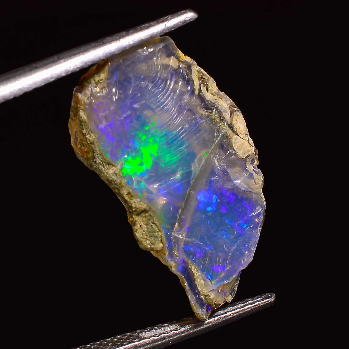Supreme Top Grade Quality 100% Natural Welo Fire Ethiopian Opal Fancy Rough Loose Gemstone For Making Jewelry 21X12X11 MM 09.00 Cts. KR25-21 Sunkarton