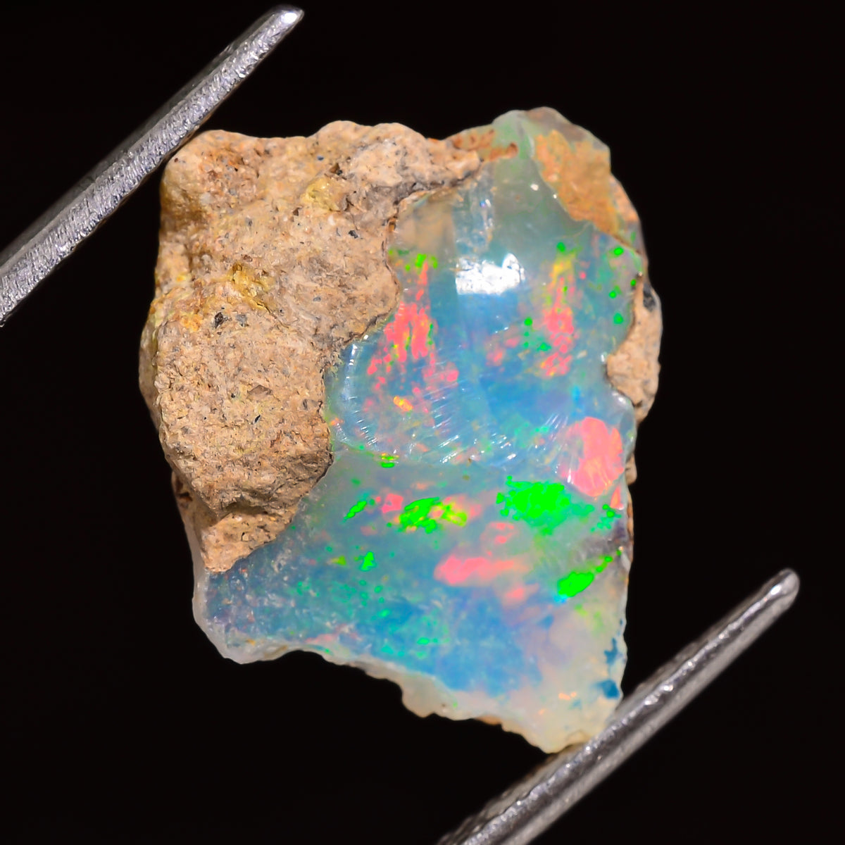 Unique Top Grade Quality 100% Natural Welo Fire Ethiopian Opal Fancy Rough Loose Gemstone For Making Jewelry 18X15X8 MM 06.50 Cts. KR25-24 Sunkarton