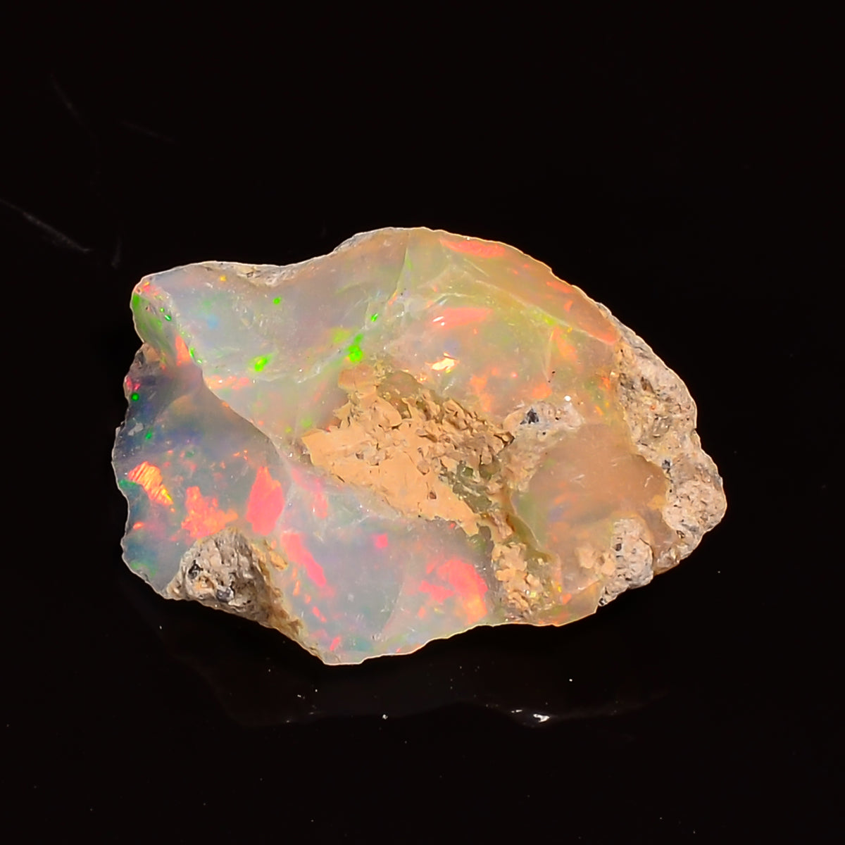 Wonderful Top Grade Quality 100% Natural Welo Fire Ethiopian Opal Rough Loose Gemstone For Making Jewelry 18X13X9 MM 04.50 Cts. KR25-25 Sunkarton