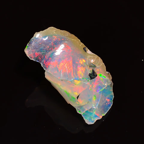 Amazing Top Grade Quality 100% Natural Welo Fire Ethiopian Opal Fancy Rough Loose Gemstone For Making Jewelry 18X10X8 MM 04.00 Cts. KR25-26 Sunkarton