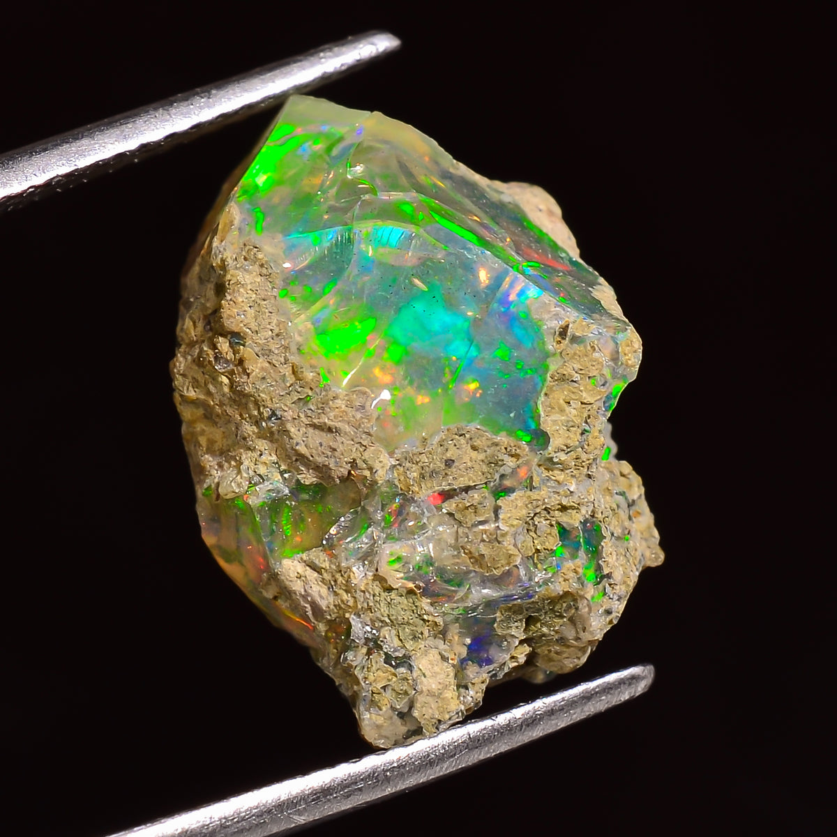 Attractive Top Grade Quality 100% Natural Welo Fire Ethiopian Opal Rough Loose Gemstone For Making Jewelry 18X15X13 MM 12.00 Cts. KR25-27 Sunkarton