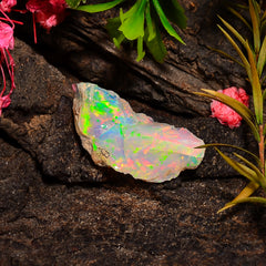 Attractive Top Grade Quality 100% Natural Welo Fire Ethiopian Opal Rough Loose Gemstone For Making Jewelry 24X12X8 MM 07.00 Cts. KR25-2 Sunkarton