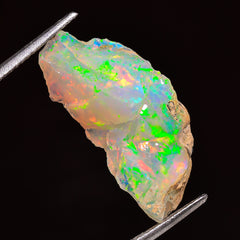 Attractive Top Grade Quality 100% Natural Welo Fire Ethiopian Opal Rough Loose Gemstone For Making Jewelry 24X12X8 MM 07.00 Cts. KR25-2 Sunkarton