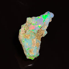 Classic Top Grade Quality 100% Natural Welo Fire Ethiopian Opal Fancy Rough Loose Gemstone For Making Jewelry 21X10X9 MM 05.50 Cts. KR25-30 Sunkarton