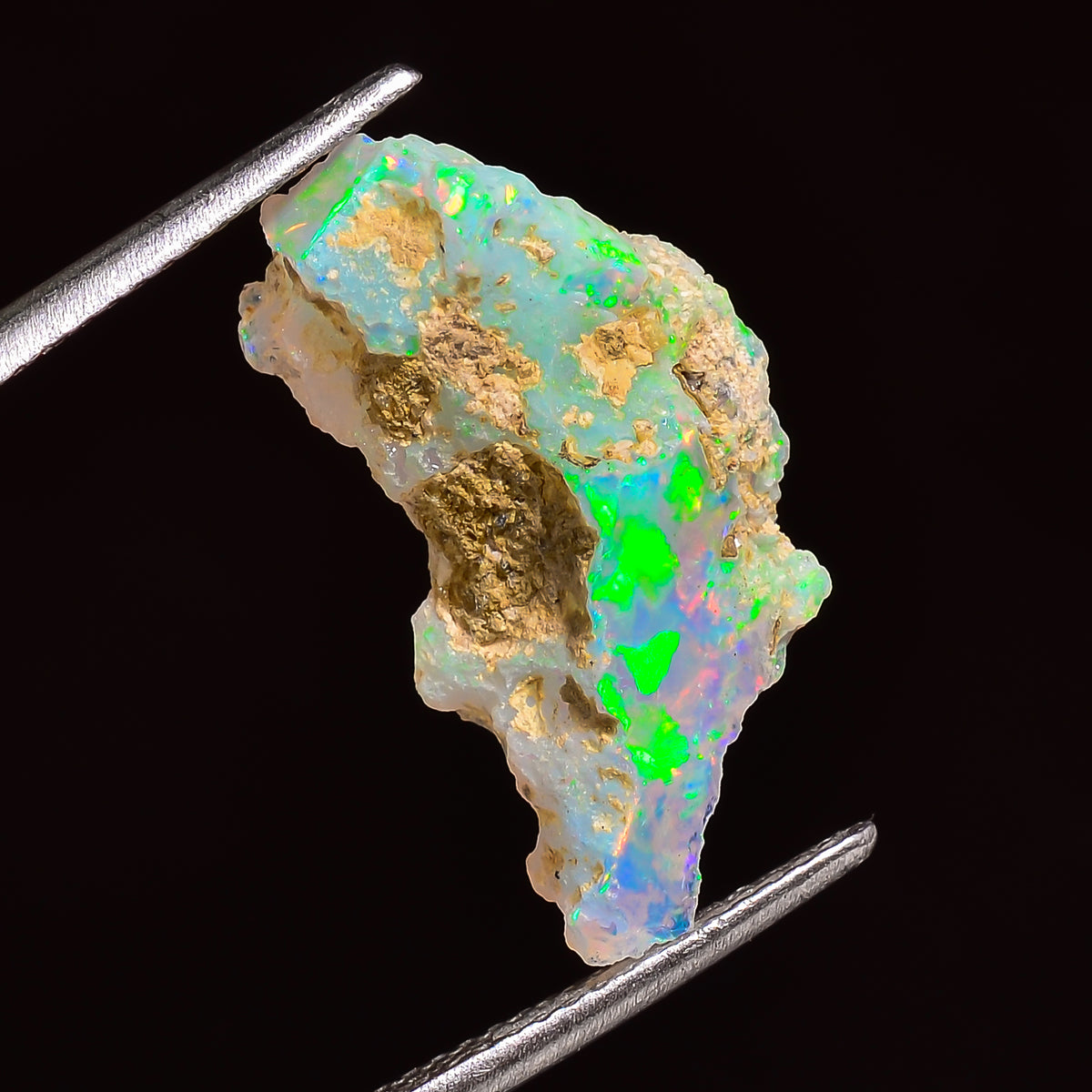 Classic Top Grade Quality 100% Natural Welo Fire Ethiopian Opal Fancy Rough Loose Gemstone For Making Jewelry 21X10X9 MM 05.50 Cts. KR25-30 Sunkarton