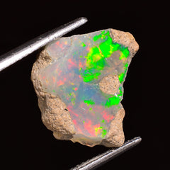 Excellent Top Grade Quality 100% Natural Welo Fire Ethiopian Opal Rough Loose Gemstone For Making Jewelry 15X14X5 MM 04.00 Cts. KR25-32 Sunkarton
