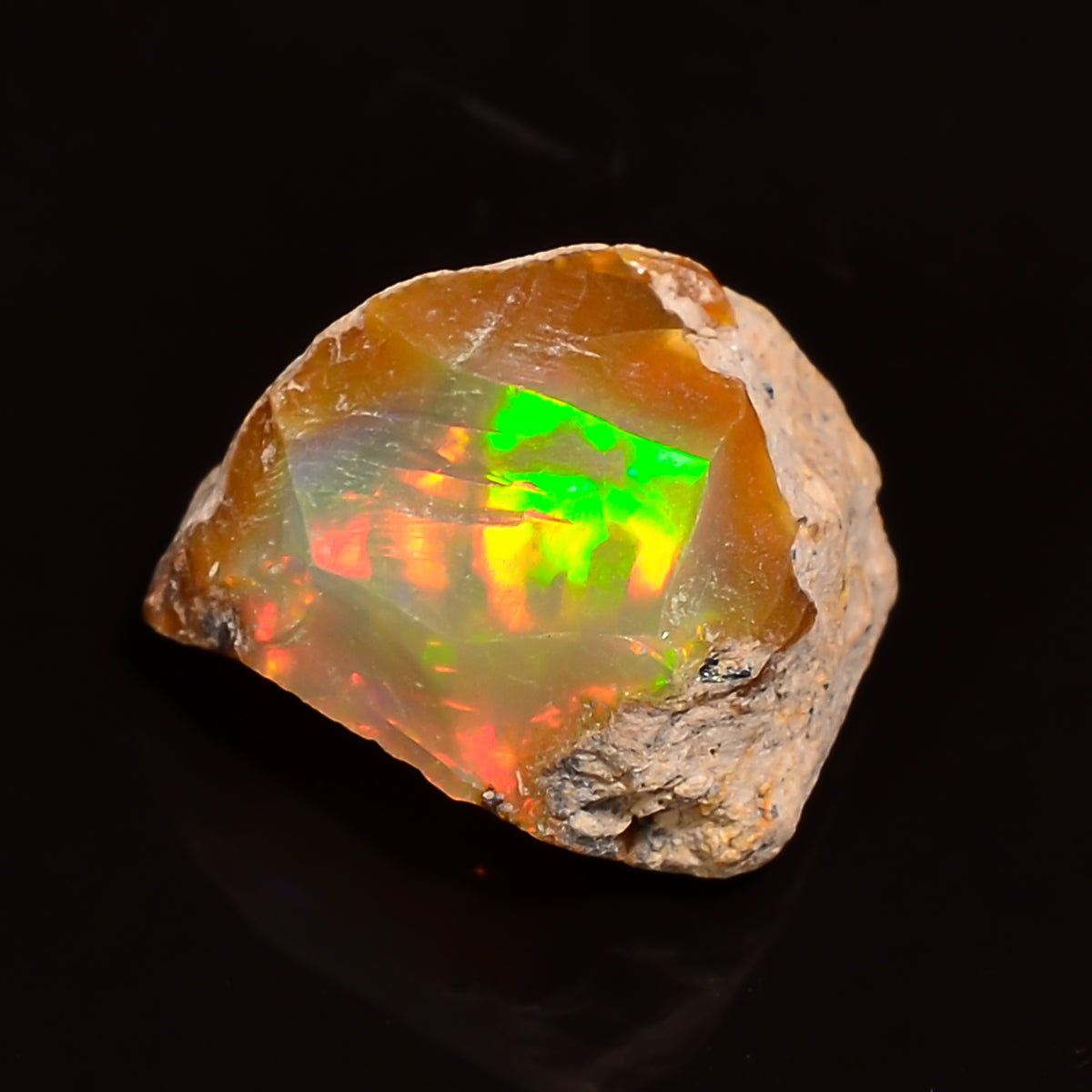 Exclusive Top Grade Quality 100% Natural Welo Fire Ethiopian Opal Rough Loose Gemstone For Making Jewelry 12X10X8 MM 03.50 Cts. KR25-33 Sunkarton