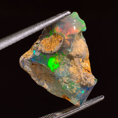 Fantastic Top Grade Quality 100% Natural Welo Fire Ethiopian Opal Rough Loose Gemstone For Making Jewelry 18X16X8 MM 08.00 Cts. KR25-36 Sunkarton