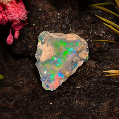 Gorgeous Top Grade Quality 100% Natural Welo Fire Ethiopian Opal Fancy Rough Loose Gemstone For Making Jewelry 15X12X8 MM 03.50 Cts. KR25-37 Sunkarton