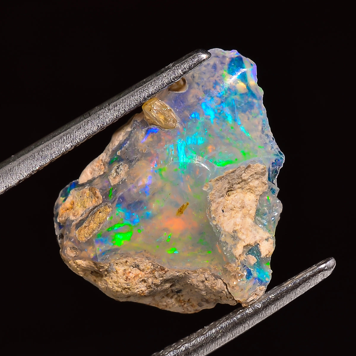 Gorgeous Top Grade Quality 100% Natural Welo Fire Ethiopian Opal Fancy Rough Loose Gemstone For Making Jewelry 15X12X8 MM 03.50 Cts. KR25-37 Sunkarton